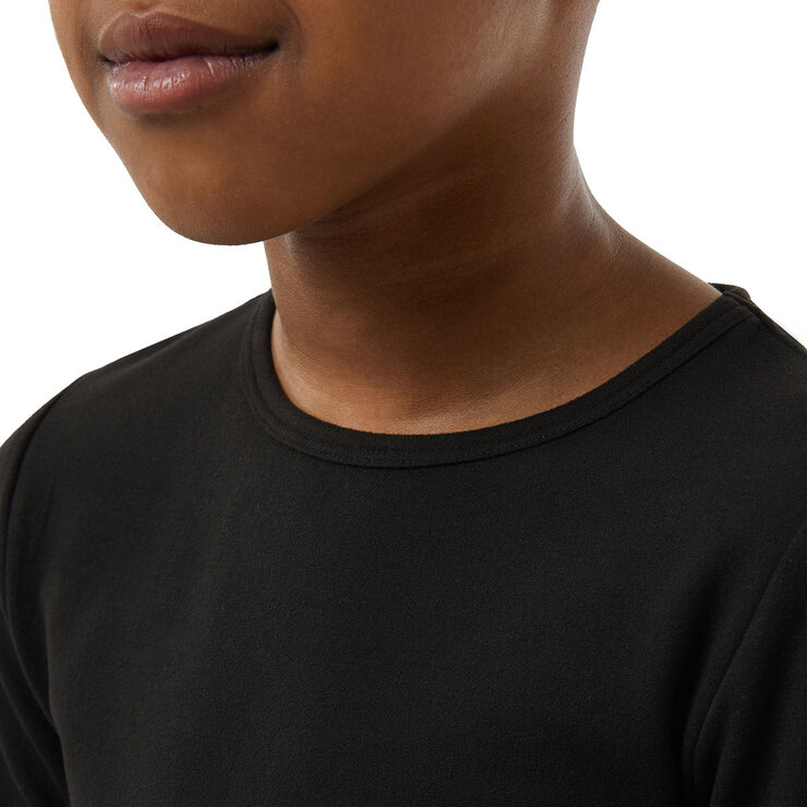 32 Heat Kids Plush Base Layer Set in Black