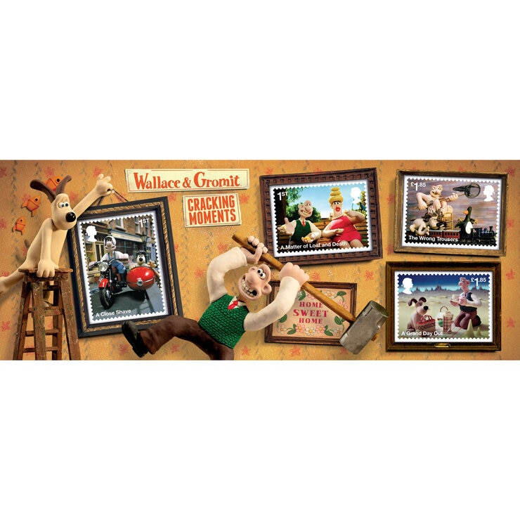 Buy Aardman Classics Framed Wallace & Gromit Stamp Sheet Overview2 Image at Costco.co.uk