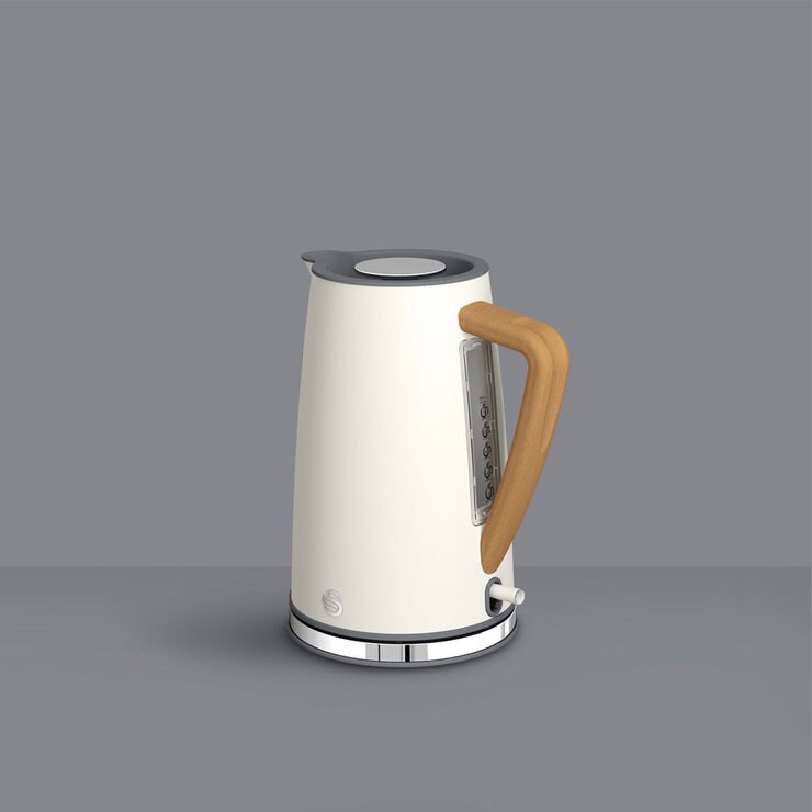Swan 1.7L Nordic Style Cordless Kettle, White SK14610WHTN Costco UK