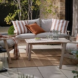 Yard Hayle Rust Striped Indoor Outdoor Cushion, 50 x 50 cm