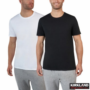 Kirkland Signature Men's Cotton Crewneck T-Shirt, 6 Pack