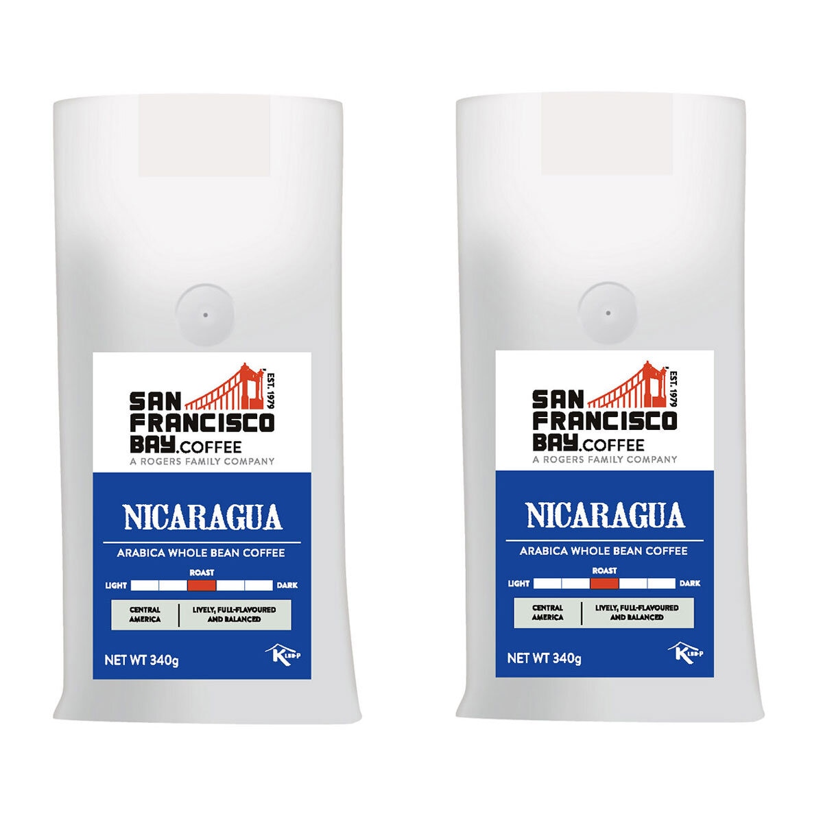 San Francisco Bay Premium Reserve Nicaraguan Ground Coffee, 2 x 340g