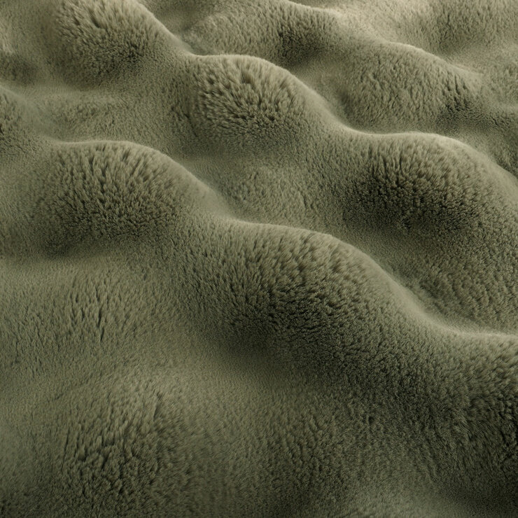 Close up of faux fur bubble texture