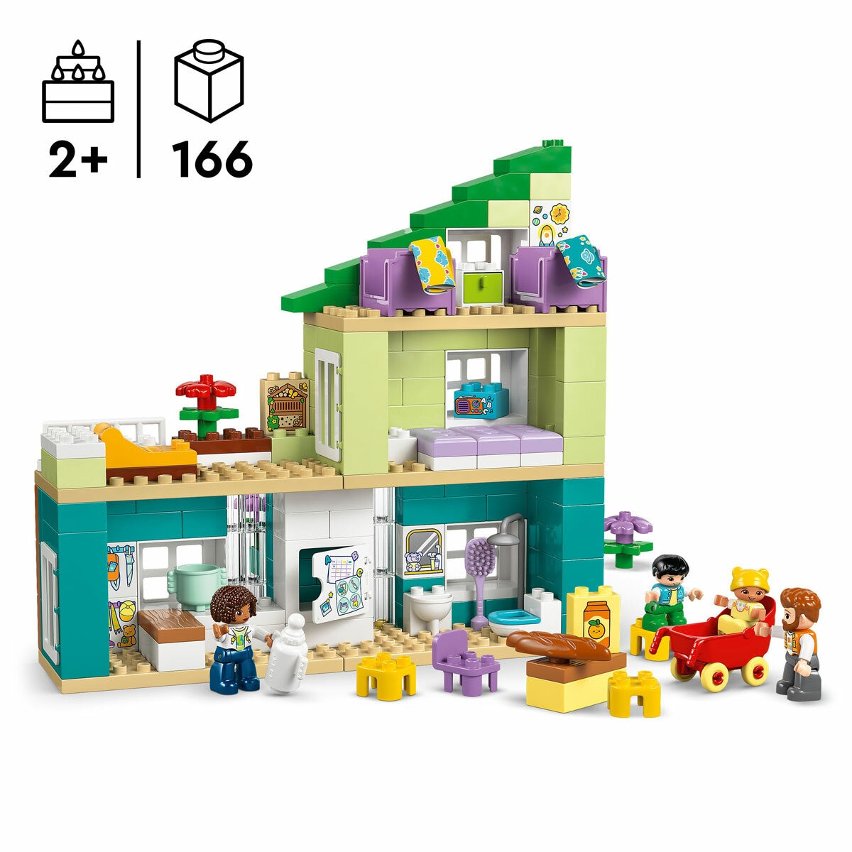 LEGO Duplo Town 3 in 1 Modern Family House with Figures - Model 10470 (2+ Years)