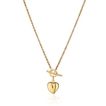14ct Yellow Gold Heart Necklace