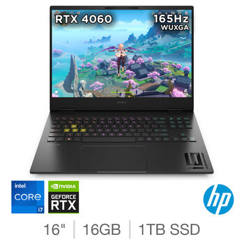 HP OMEN, Intel Core i7, 16GB RAM, 1TB SSD, NVIDIA GeForce RTX 4060, 16 Inch Gaming Laptop, 16-u0004na