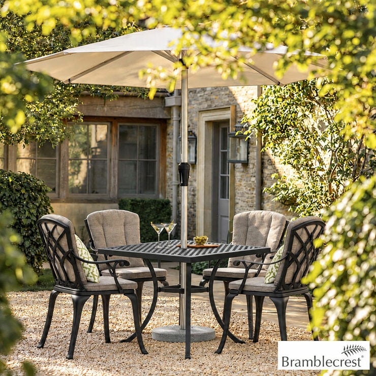 Bramblecrest Milan 5 Piece Dining Set in Black Bramblecrest Milan 5 Piece Dining Set in Black