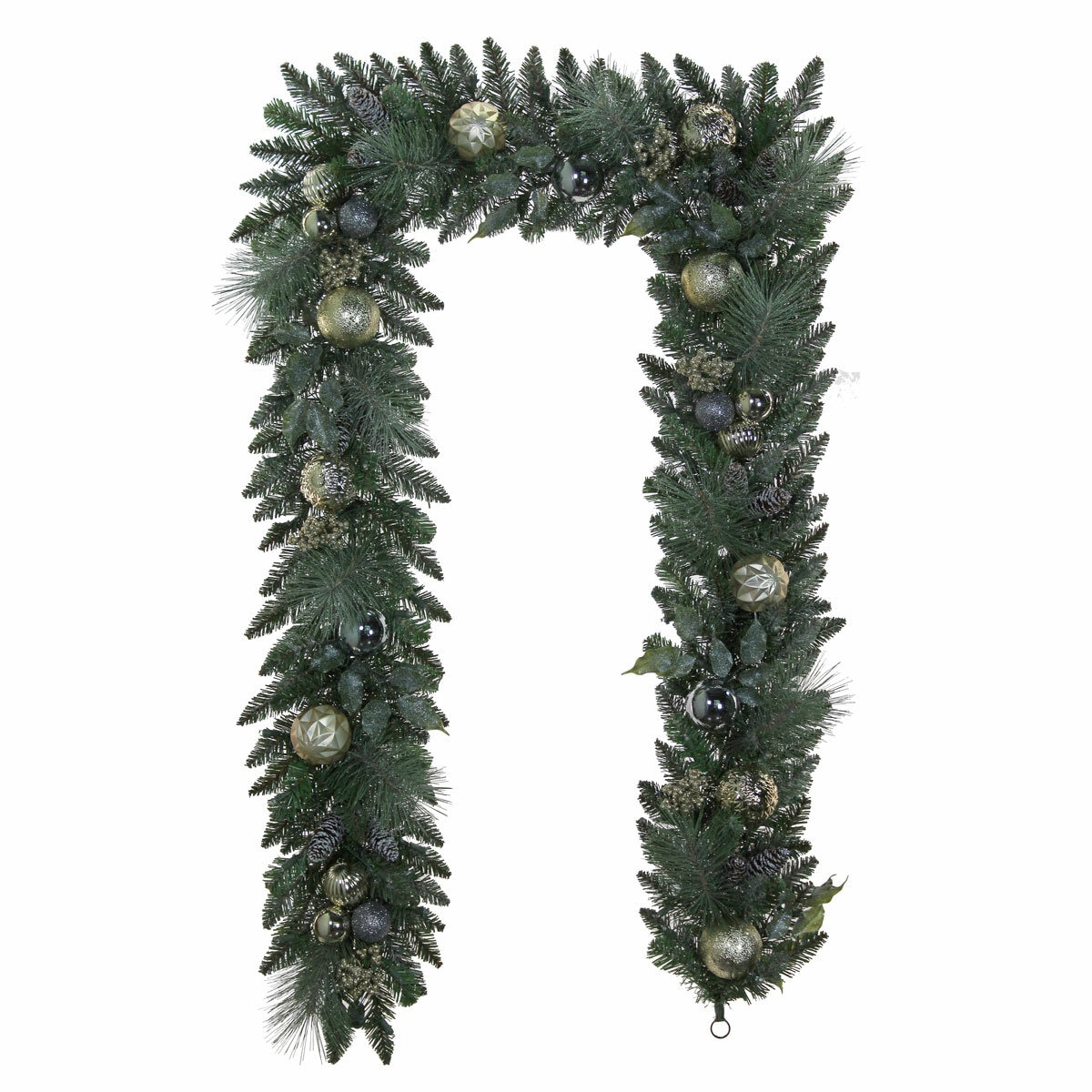 9 ft Pre-lit Christmas Artificial Garland With Twinkling LED Lights
