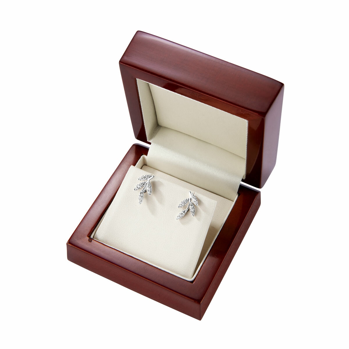 0.15ctw Round Brilliant Diamond Earrings, 18ct White Gold