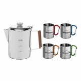 Alpine Mountain Gear Stainless Steel Coffee Set