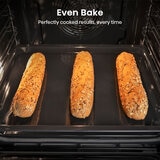 Hisense Hi6 BlackLine BIM45342ADBGUK Built-In Electric Single Oven with Microwave, in Black