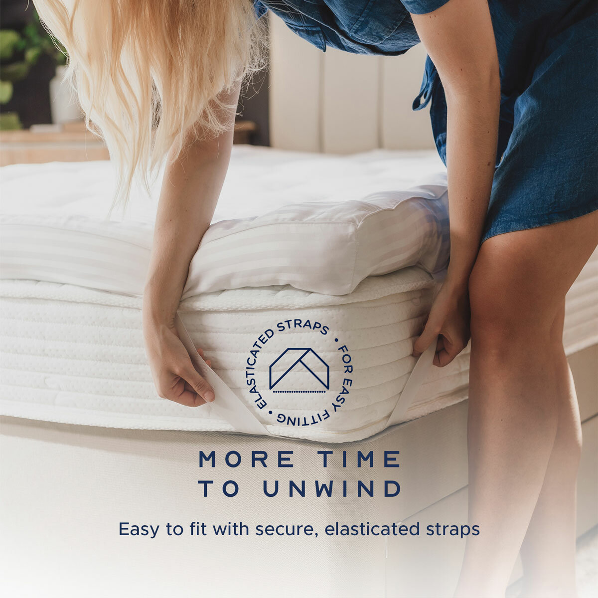 Snuggledown Hotel Collection Luxurious Extra Deep Mattress Topper, in 2 Sizes
