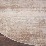 Rustic Textures Blended Beige Circle Rug