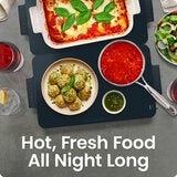 Lifestyle image of hot fresh food all night long Lifestyle image of hot fresh food all night long