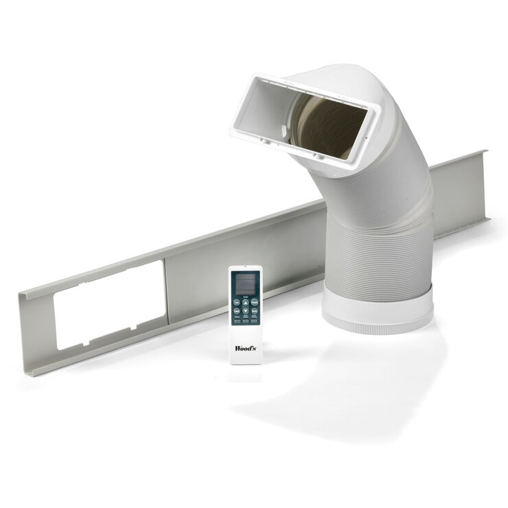 Close up of Woods Cortina 9k Air Con exhaust and remote