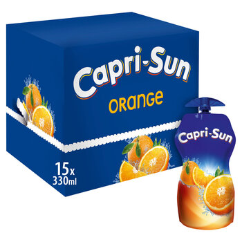 Capri Sun Orange Juice Drink, 15 x 330ml