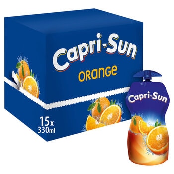 Capri Sun Orange Juice Drink, 15 x 330 ml 115659