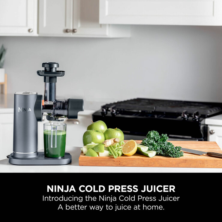 Lifestyle image of Ninja Cold Press Juicer with Anti-Clog Filter