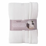 Berkshire Textured Chenille Throw in White, 152 x 178 cm