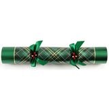 Tom Smith 14 Inch (36 cm) Deluxe Christmas Crackers 8 Pack With Silver Plated Party Favours in 2 Styles