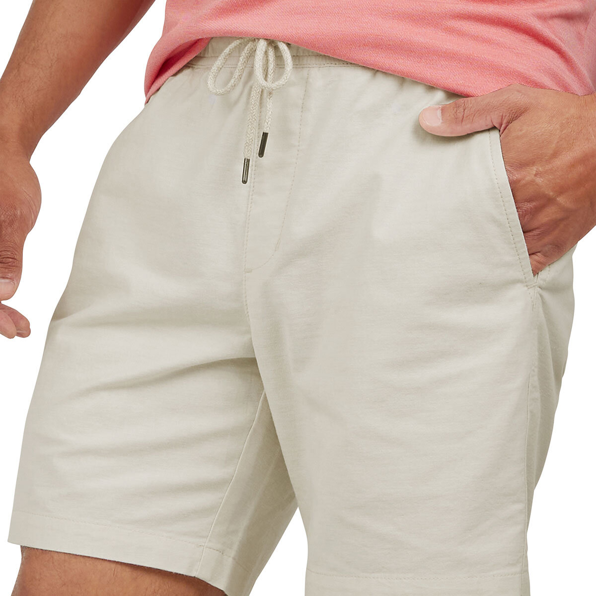 Chaps Men's Pull On Short in Cream