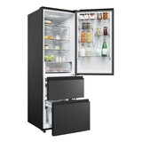 Haier HTW3618ENPB Series 3 Fridge Freezer, E Rated in Slate Black