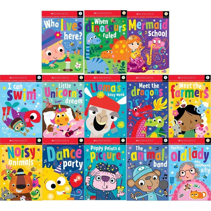 Scholastic 16 Readers Box Assortment, Funny Furry Tales, Year 1 Ages 5-6 Scholastic 16 Readers Box Assortment, Funny Furry Tales, Year 1 Ages 5-6