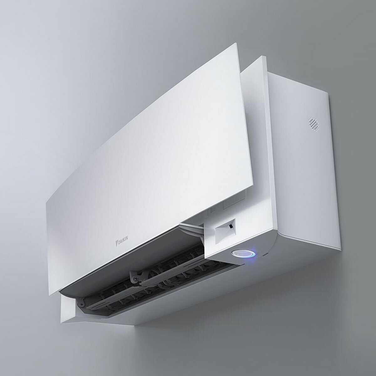 Installed Daikin Emura Single Split Air Conditioning Unit for Domestic Use, Available in 3 kW Capacities & 3 Colours