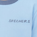 Skechers Kids Tee & Short 3 Piece Set in Blue