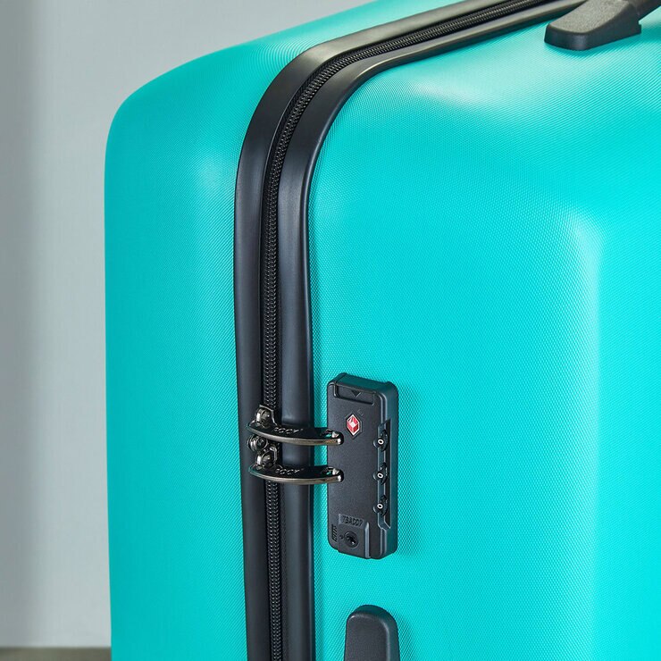 Rock Byron 3 Piece Hardside Luggage Set in Aqua Rock Byron 3 Piece Hardside Luggage Set in Aqua