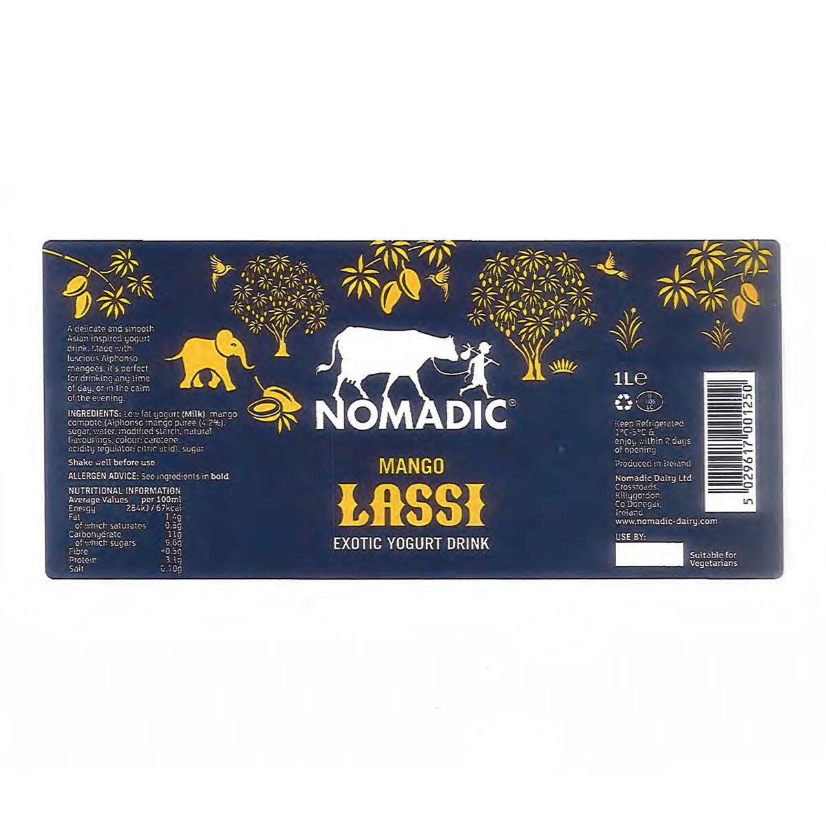 Nomadic Dairy Mango Lassi, 2 x 1L