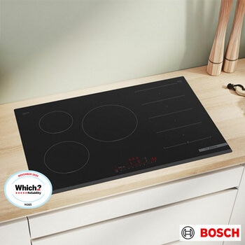 Bosch Series 6 PXV831HC1E 80cm Flex Induction Hob in Black Bosch Series 6 PXV831HC1E 80cm Flex Induction Hob in Black