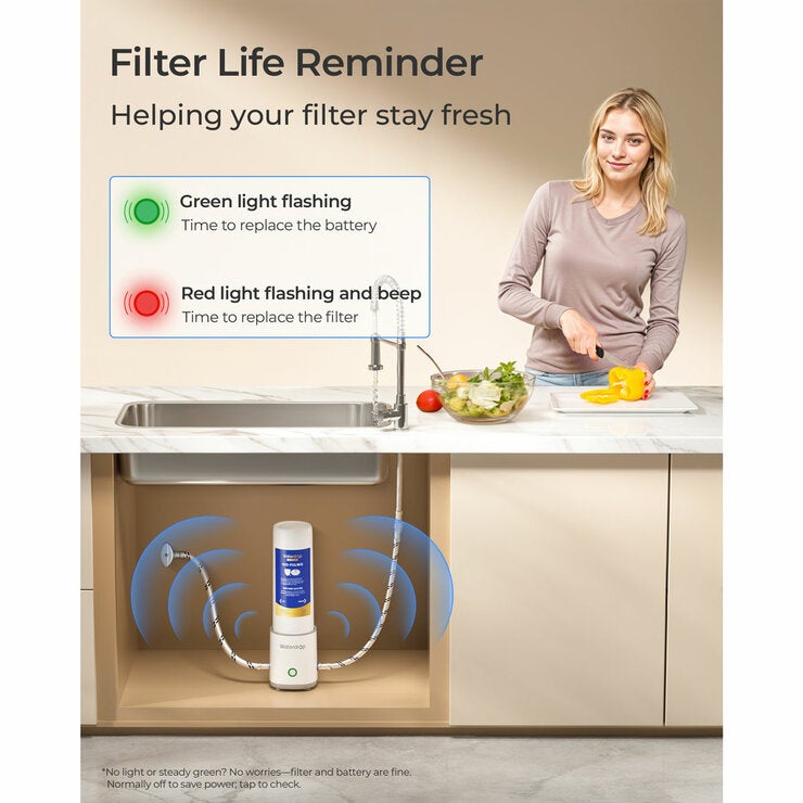 Waterdrop Under-Sink Water Filter System + Replacement Filter Waterdrop Under-Sink Water Filter System + Replacement Filter