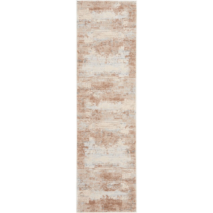Rustic Textures Blended Beige Runner Rug