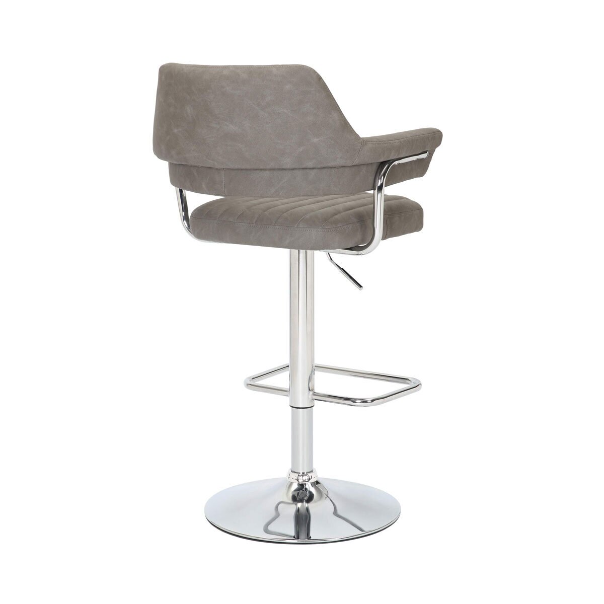 Cortez Grey Faux Leather Bar Stool, 2 Pack