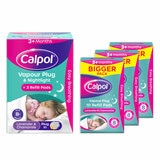 Calpol Vapour Plug In & Nightlight, + 30 Refill Pads, Lavender & Chamomile Calpol Vapour Plug In & Nightlight, + 30 Refill Pads, Lavender & Chamomile