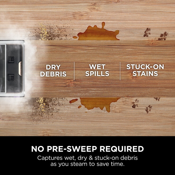 Annotated image of Shark Steam Pickup