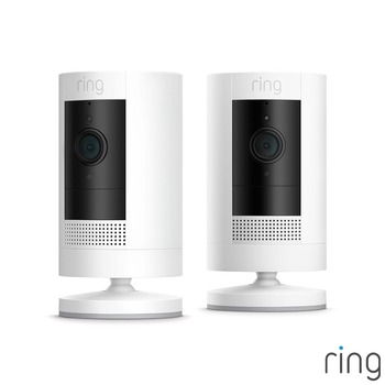 Ring Plug-In Stick Up Cam Duo Pack in White