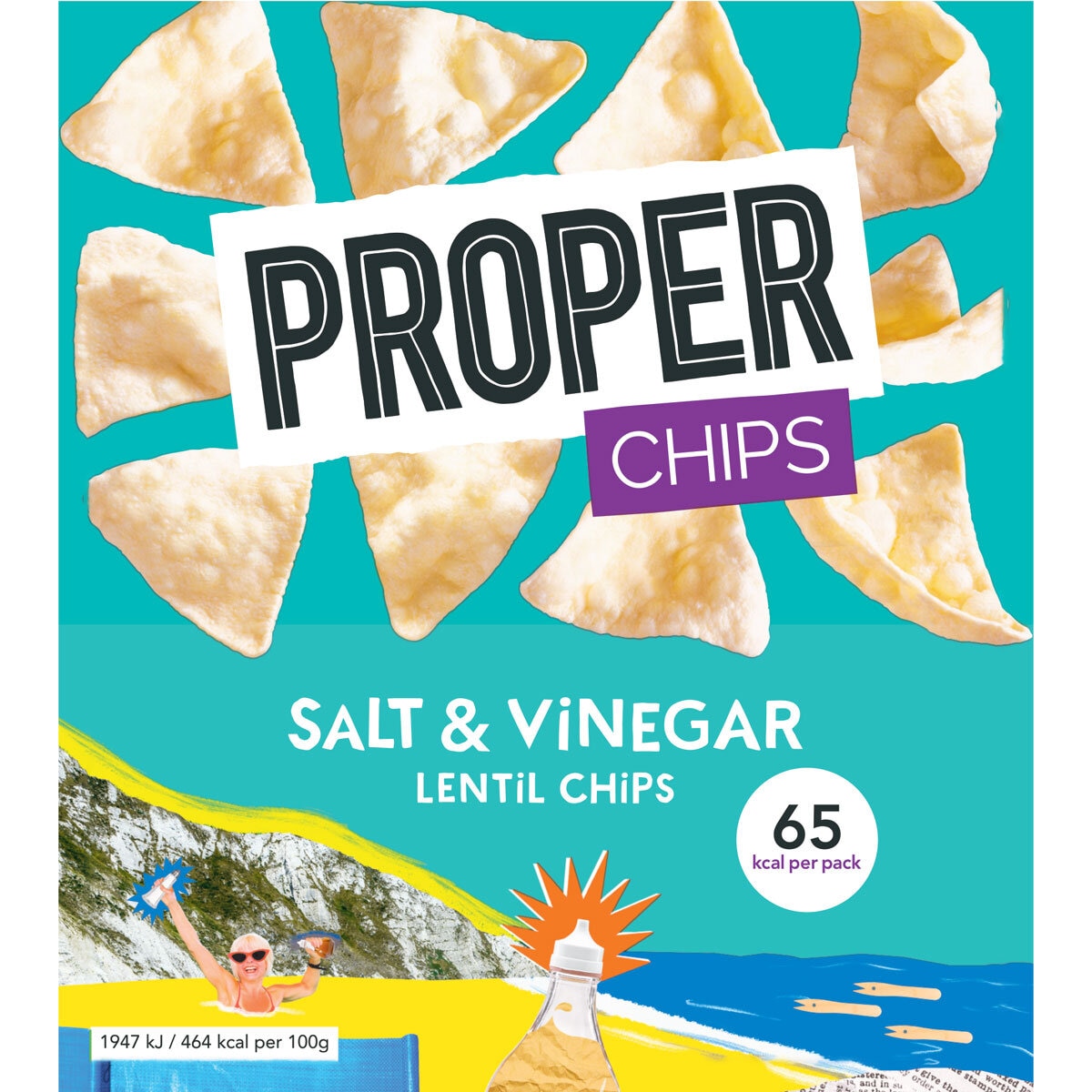 Proper Chips BBQ and Salt & Vinegar Mixed Case, 32 x 14g