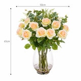 Rose in Vase Pink - DImensions