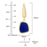 Lapis 14k Yellow Gold Earrings