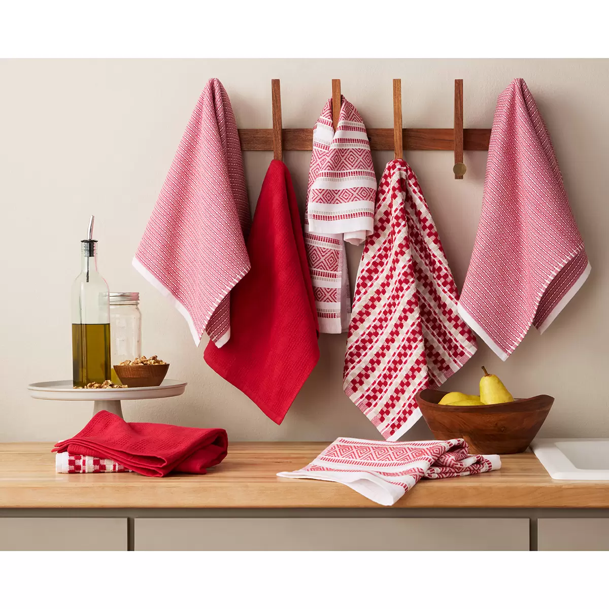 KitchenAid Printed Kitchen Towels Set 8 Pack in 3 Colours - Picture 16 of 21