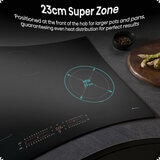 Hisense Hi6 HI8432BSCWF 80cm Induction Hob with Bridge Zone, in Black