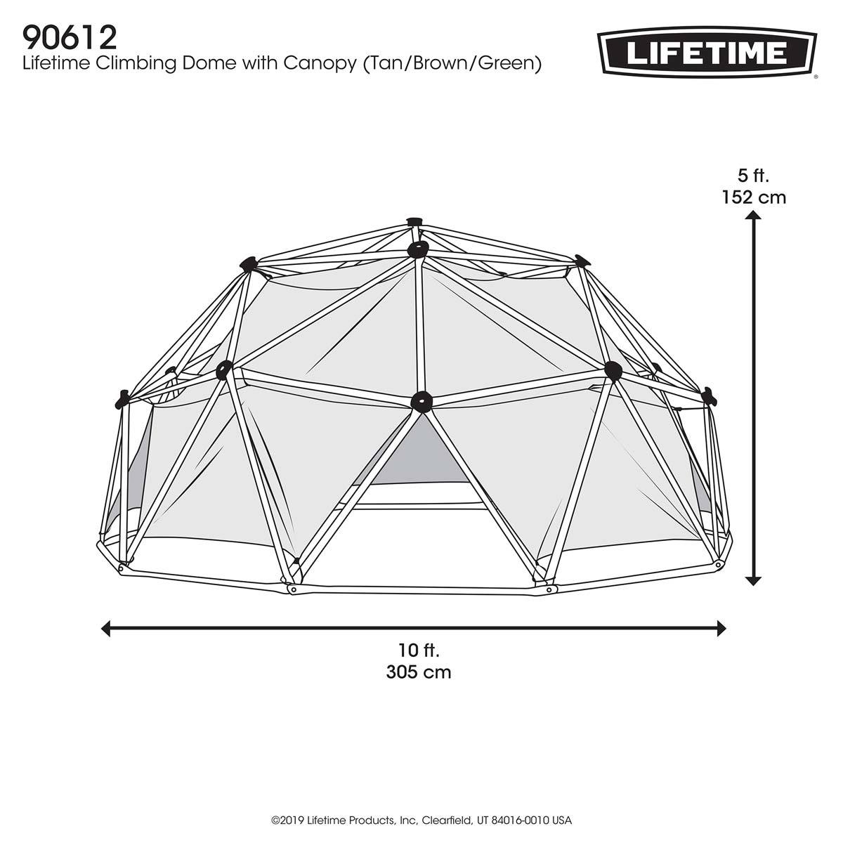 Lifetime Dome line drawing
