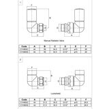 Aeon Cylindrical-30 Corner Manual Valve + L/S (Pair)