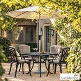 Bramblecrest Milan 5 Piece Dining Set in Black Bramblecrest Milan 5 Piece Dining Set in Black