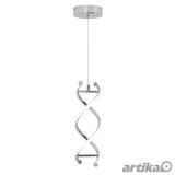 Artika DNA Single Light LED Pendant in Chrome