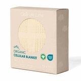 Clair De Lune Organic Cotton Cellular Blanket, 70 x 90 cm