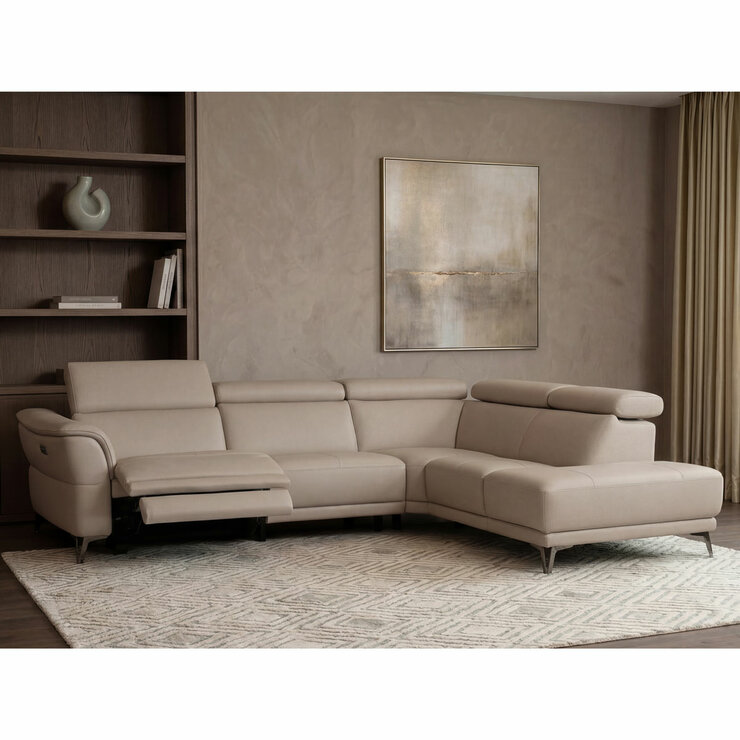 Nicoletti Beige Leather Sample Swatch