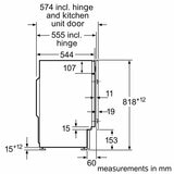 Bosch Series 8 WIW28502GB, Built In 8kg Washing Machine, C Rated in White Bosch Series 8 WIW28502GB, Built In 8kg Washing Machine, C Rated in White